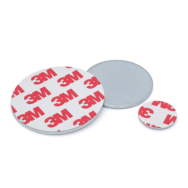 Piastra rotonda in acciaio zincato per magneti con vaso