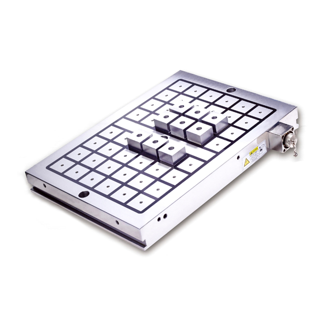 Centro di lavoro CNC che tiene il piano magnetico elettropermanente