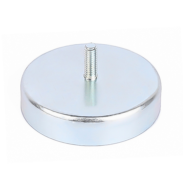 Magnete rotondo in ferrite con borchia