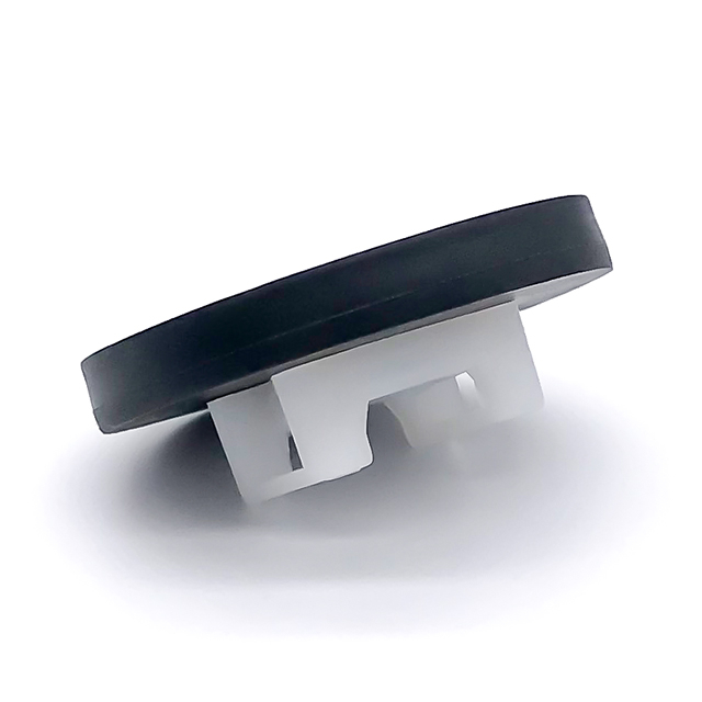 Base per fascette magnetiche al neodimio con rivestimento in gomma nera